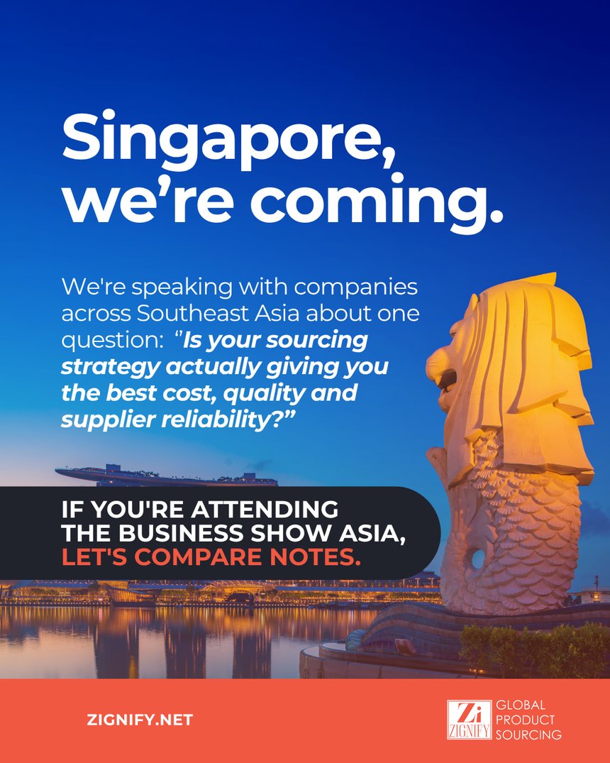 Singapore, we're coming. Zignify at The Business Show Asia.
